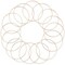 Bright Creations Metal Rings for Crafts, Macrame, and Dream Catchers (6 in, Gold, 16 Pack)